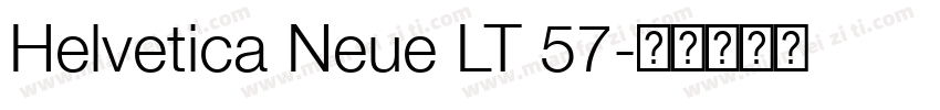 Helvetica Neue LT 57字体转换